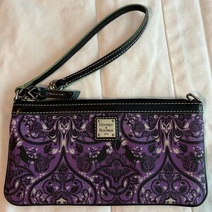 Dooney & Bourke Disney Parks The Haunted Mansion Wallpaper Wristlet